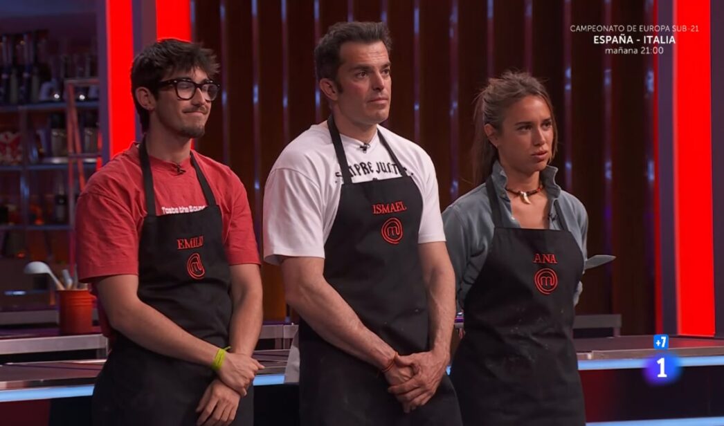 Emilio, Ismael y Ana en 'MasterChef 13'.