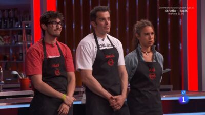 Emilio, Ismael y Ana en 'MasterChef 13'.