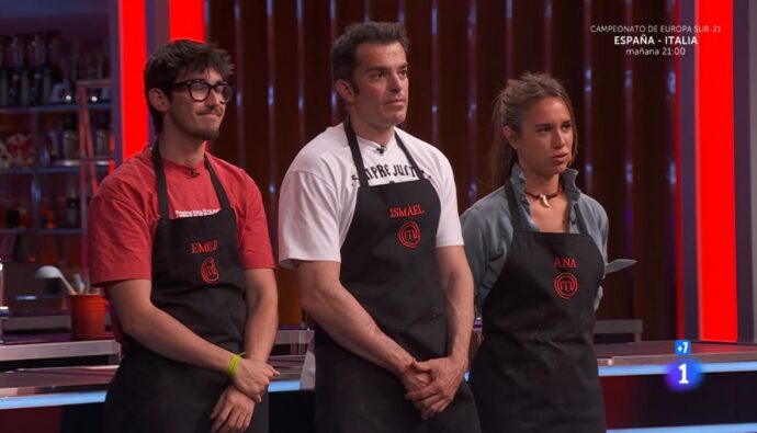 Emilio, Ismael y Ana en 'MasterChef 13'.