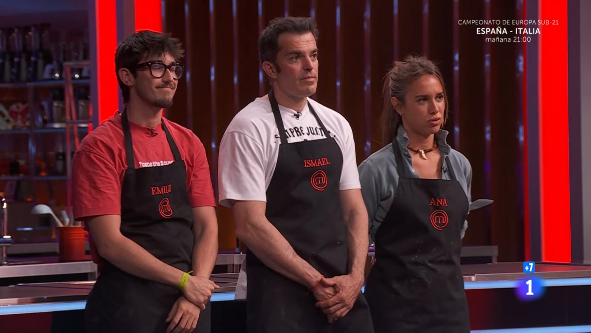 Emilio, Ismael y Ana en 'MasterChef 13'.