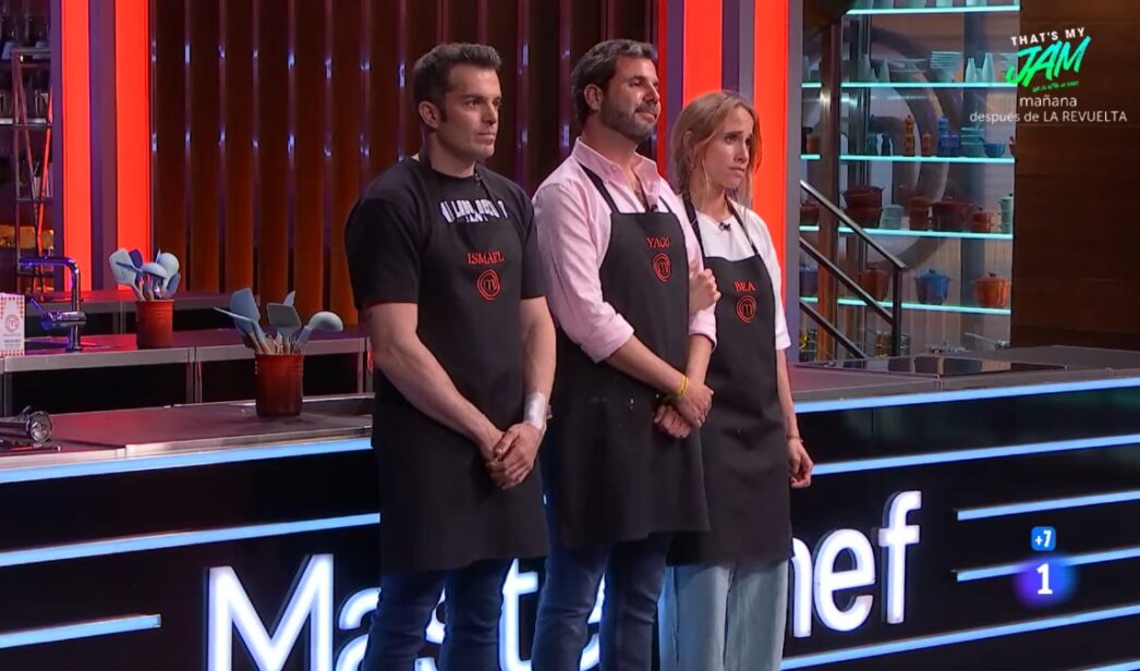 Ismael, Yago y Bea en 'MasterChef 13'.