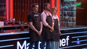 Ismael, Yago y Bea en 'MasterChef 13'.