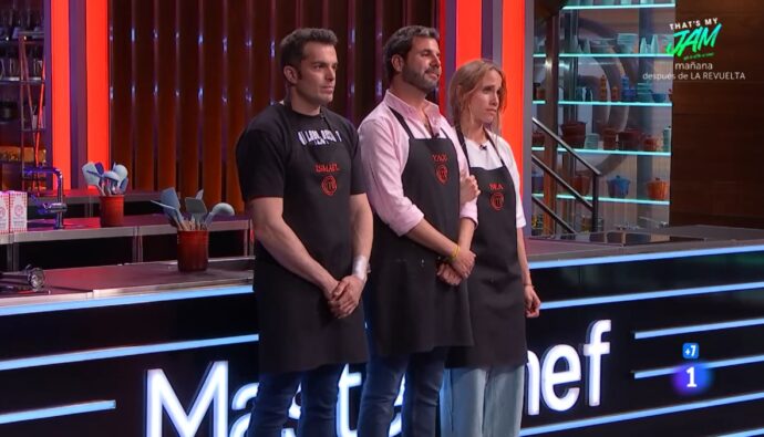 Ismael, Yago y Bea en 'MasterChef 13'.