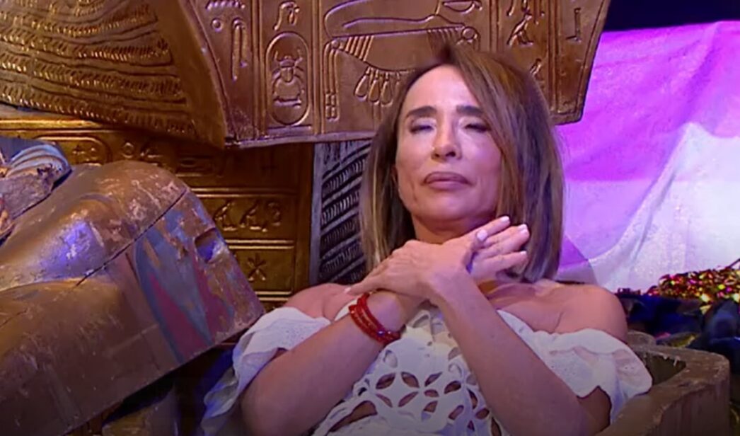 María Patiño en el fin de 'La familia de la tele'.