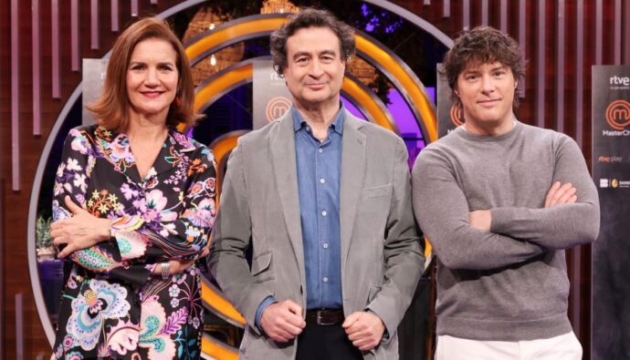 Samantha Vallejo-Nágera, Pepe Rodríguez y Jordi Cruz en 'MasterChef'.