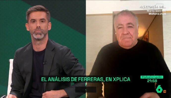 Ferreras con José Yélamo en 'La Sexta Xplica'.