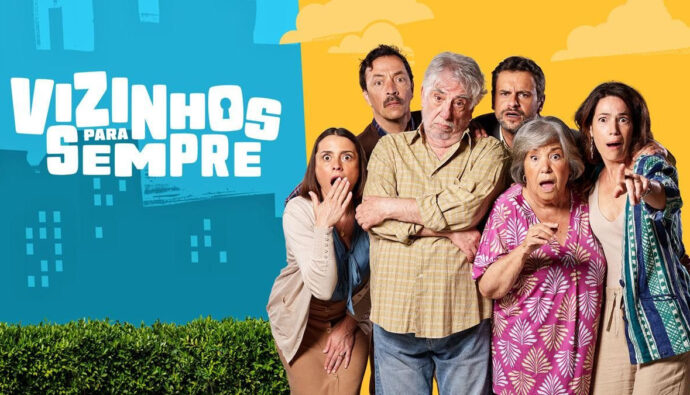 Imagen promocional de 'Vezinhos para sempre', la versión portuguesa de 'La que se avecina'
