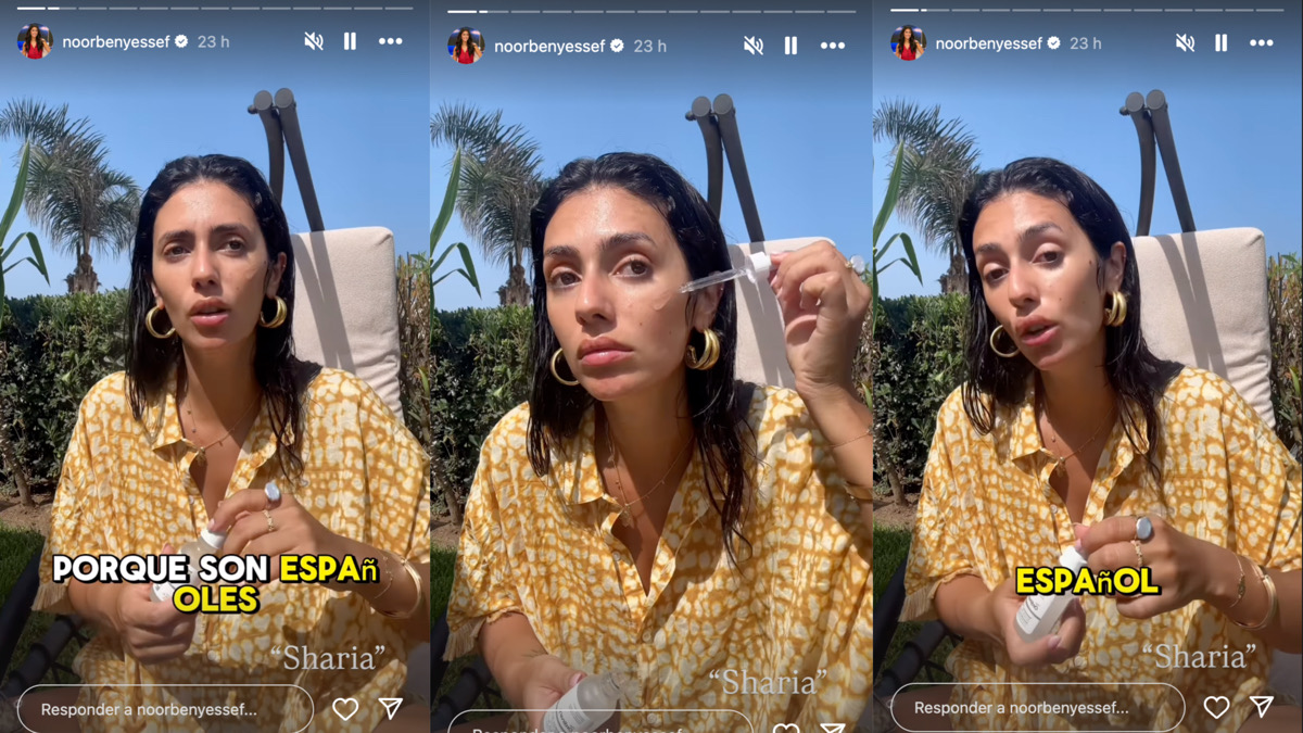 Noor Ben Yessef en sus historias de Instagram