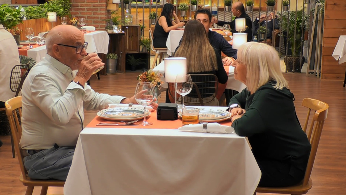 Ildefonso y Reme en 'First Dates'