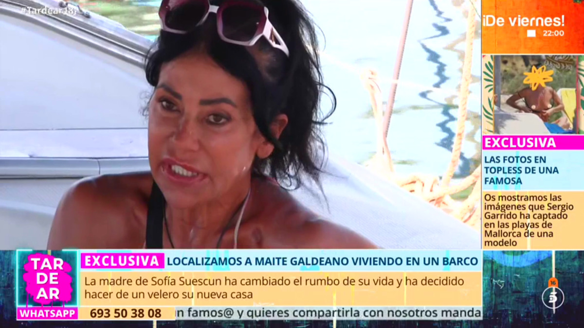 'Tardear' encuentra a Maite Galdeano viviendo en un barco