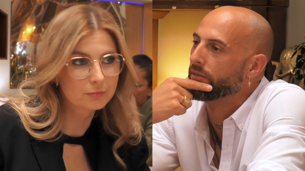 María y Adrián en 'First Dates'