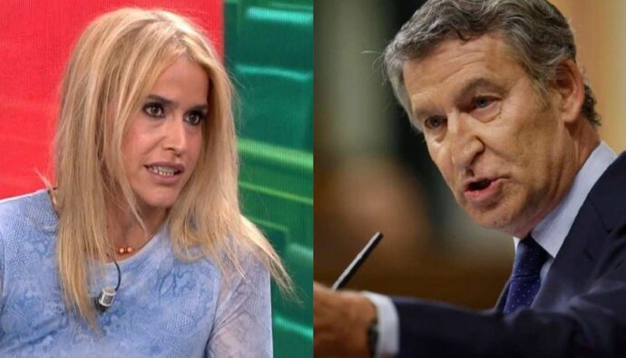 Afra Blanco y Alberto Núñez Feijoo.