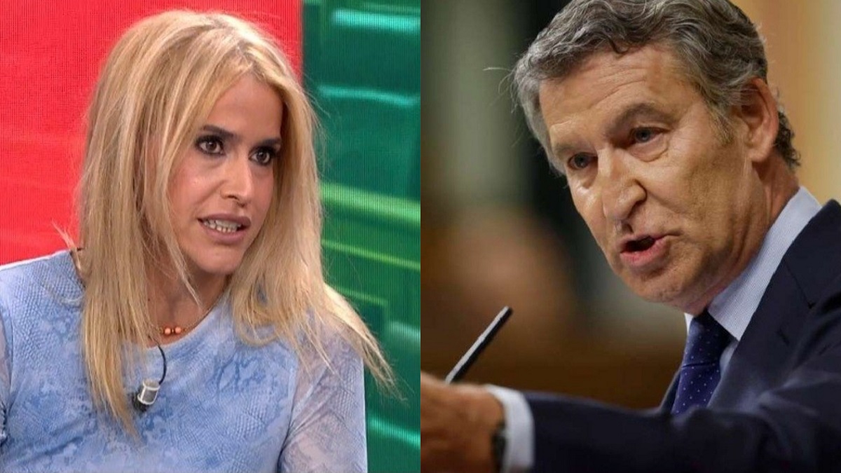 Afra Blanco y Alberto Núñez Feijoo.