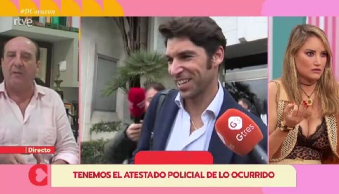 Alba Carrillo con el abogado de Cayetano Rivera en 'D Corazón'.
