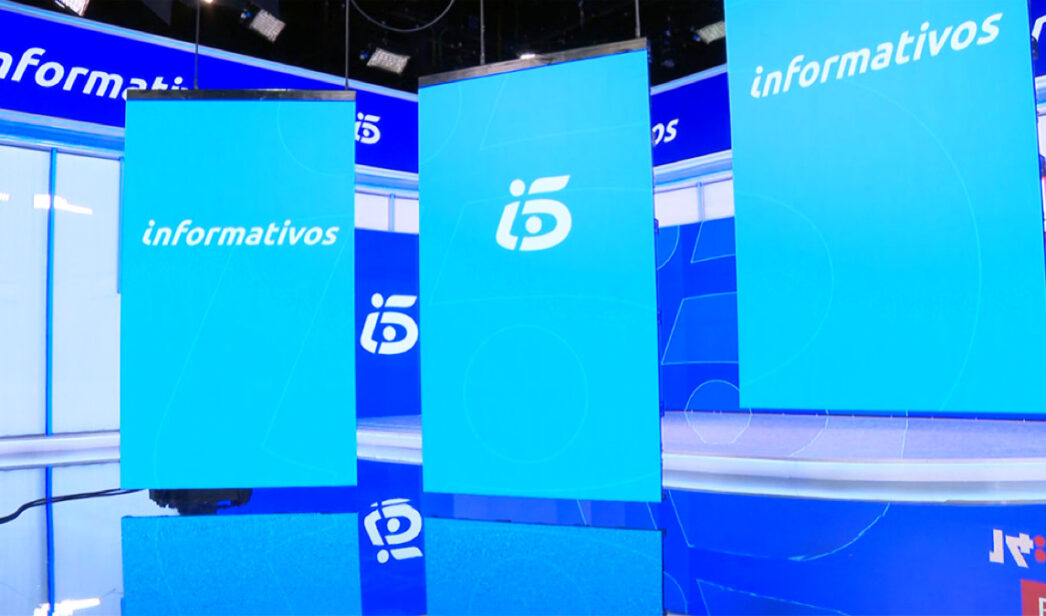 Plató de 'Informativos Telecinco'