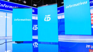 Plató de 'Informativos Telecinco'