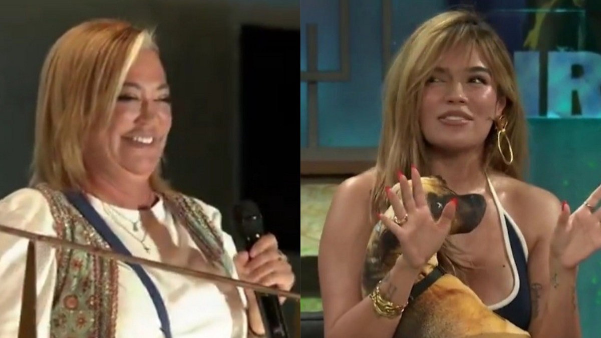 Belén Esteban y Karol G en 'La Revuelta'.