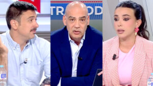 Ramón Espinar, Nacho Abad y Sarah Santaolalla