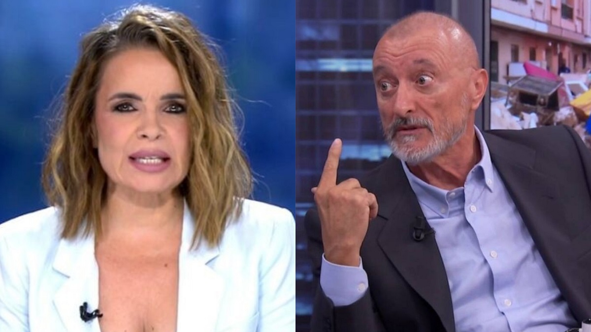 Carme Chaparro y Arturo Pérez-Reverte.