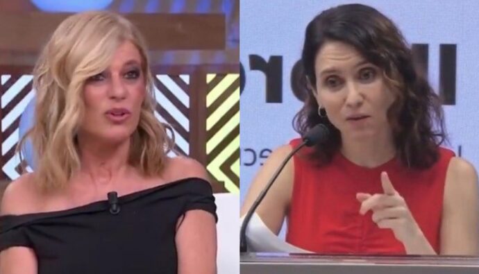 Esther Palomera e Isabel Díaz Ayuso.