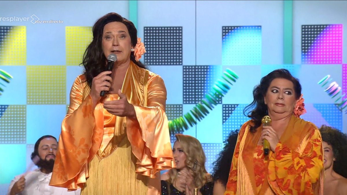 Bertín Osborne y María del Monte en 'Tu cara me suena 12'