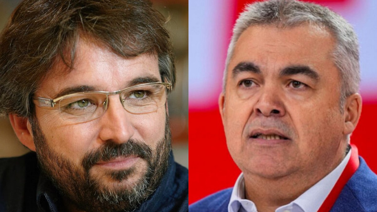 Jordi Évole y Santos Cerdán.
