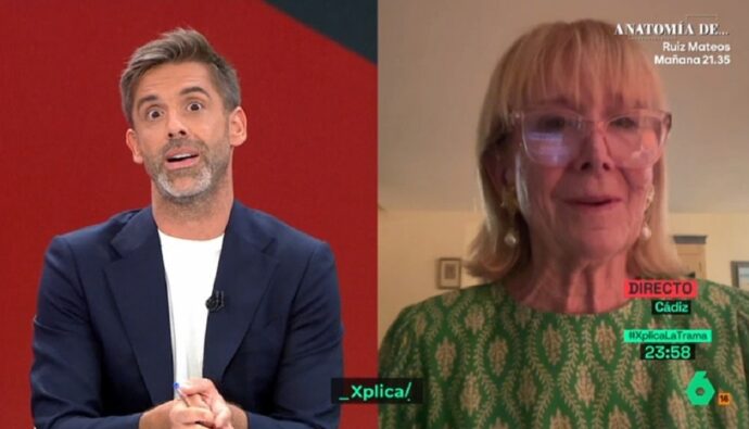 José Yélamo y Esperanza Aguirre en 'LaSexta Xplica'.