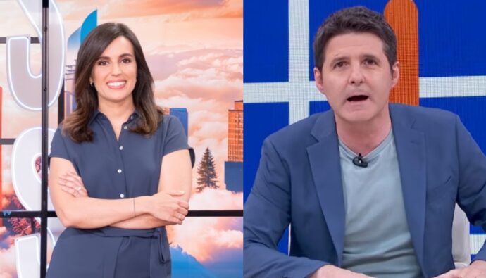 Aida Bao y Jesús Cintora en 'Malas lenguas'.