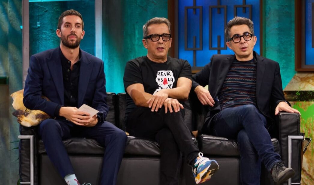 David Broncano, Andreu Buenafuente y Berto Romero en 'La Revuelta'.