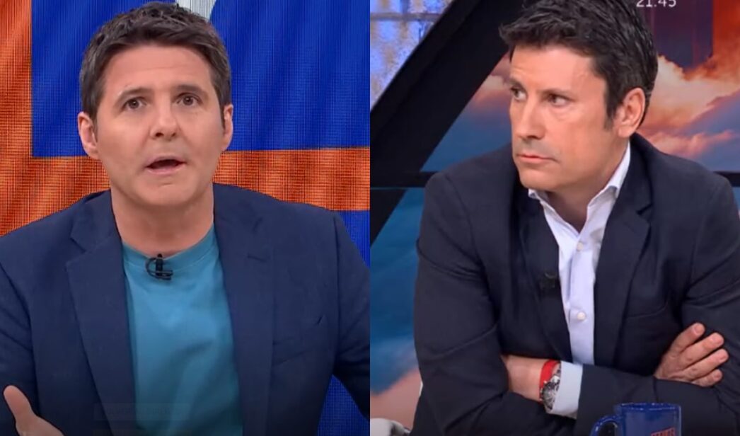 Jesús Cintora y José Luis Pérez en 'Malas lenguas'.