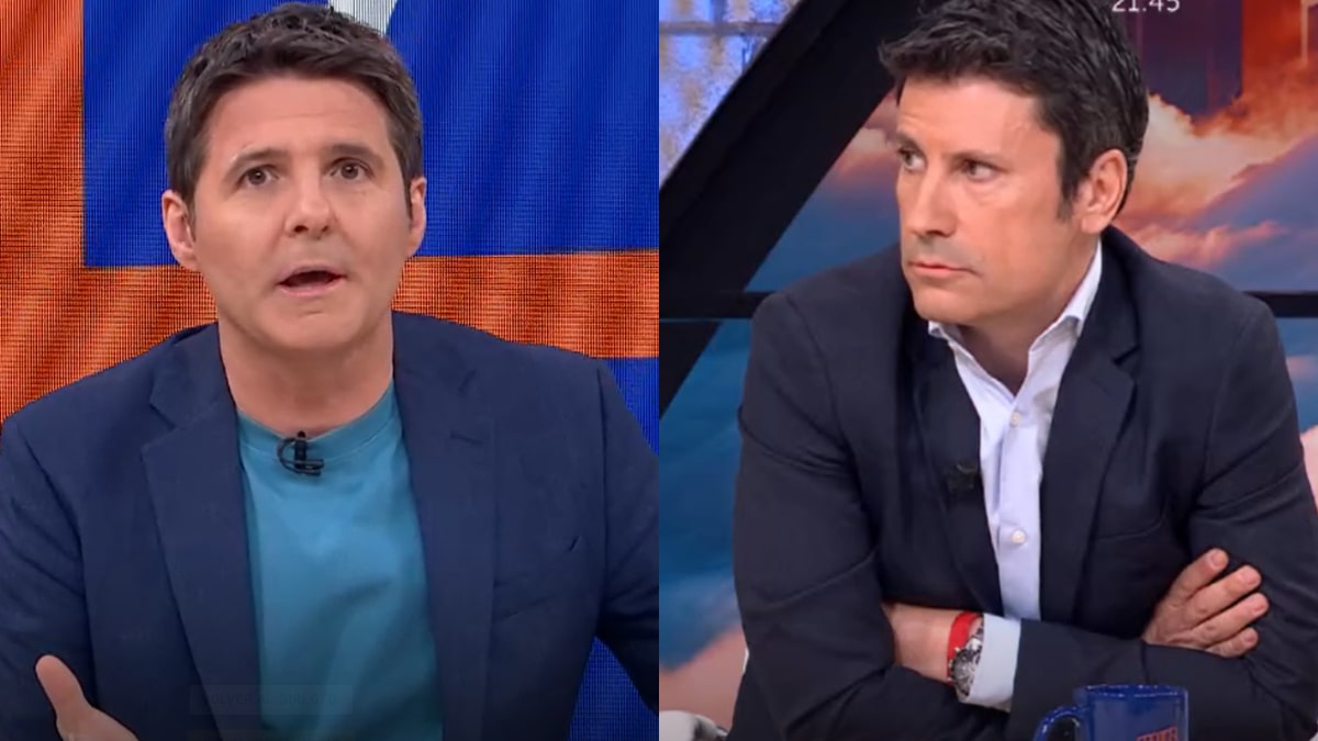 Jesús Cintora y José Luis Pérez en 'Malas lenguas'.