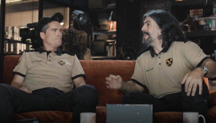 Álex Clavero y JJ Vaquero en 'La garita'.