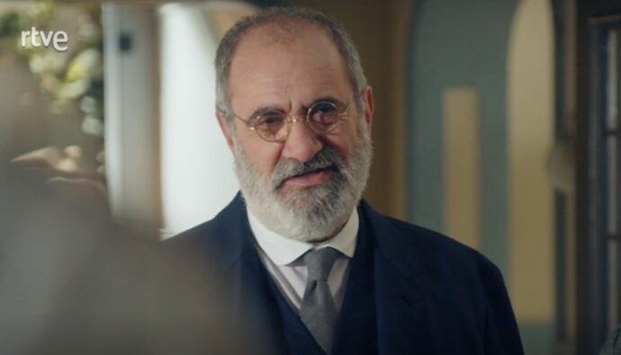 Joaquín Climent en su despedida de 'La Promesa'.