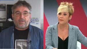 Jordi Évole y Cristina Pardo en 'Más vale tarde'.