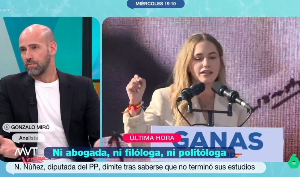 Gonzalo Miró en 'Más vale tarde'.