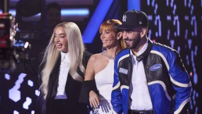 Lola Índigo, Edurne y Manuel Turizo en 'La Voz Kids'.