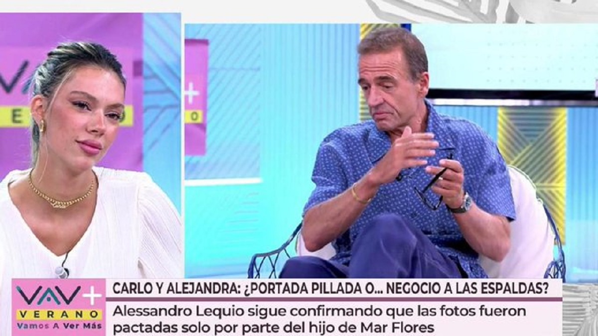 Alejandra Rubio contesta a Lequio en 'Vamos a ver'.