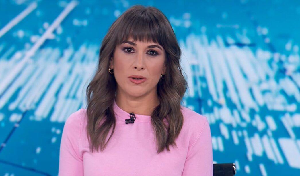 Marina Ribel en el 'Telediario fin de semana'.