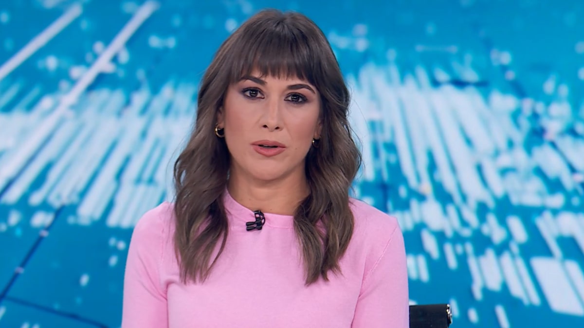 Marina Ribel en el 'Telediario fin de semana'.