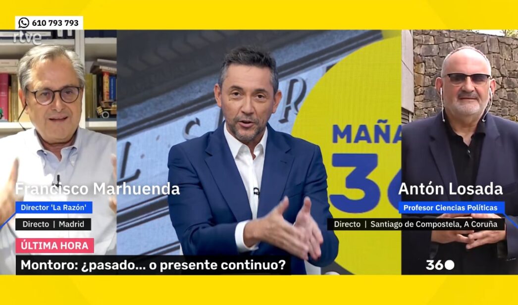 Francisco Marhuenda y Javier Ruiz en 'Mañaneros 360'.