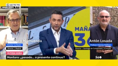 Francisco Marhuenda y Javier Ruiz en 'Mañaneros 360'.