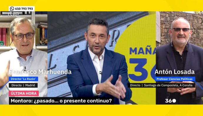 Francisco Marhuenda y Javier Ruiz en 'Mañaneros 360'.