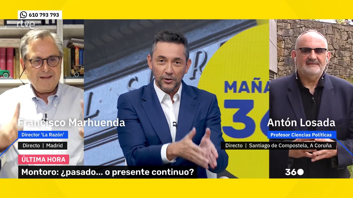 Francisco Marhuenda y Javier Ruiz en 'Mañaneros 360'.