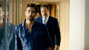 Rodrigo Guirao y Abel Folk en 'La encrucijada'.