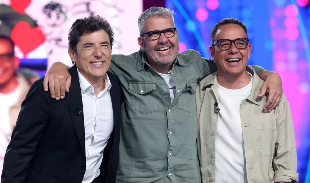 Manel Fuentes, Flo y Ángel Llácer en 'Tu cara me suena 12'.