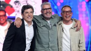 Manel Fuentes, Flo y Ángel Llácer en 'Tu cara me suena 12'.
