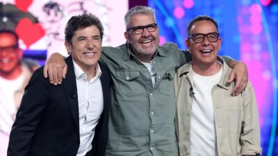 Manel Fuentes, Flo y Ángel Llácer en 'Tu cara me suena 12'.