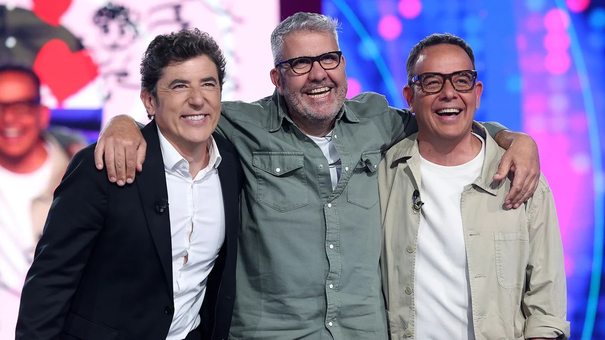 Manel Fuentes, Flo y Ángel Llácer en 'Tu cara me suena 12'.