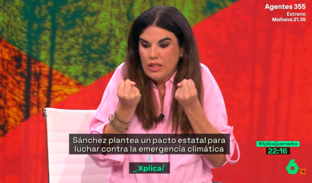 La meteoróloga Joanna Ivars en 'La Sexta Xplica'