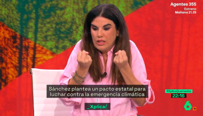 La meteoróloga Joanna Ivars en 'La Sexta Xplica'